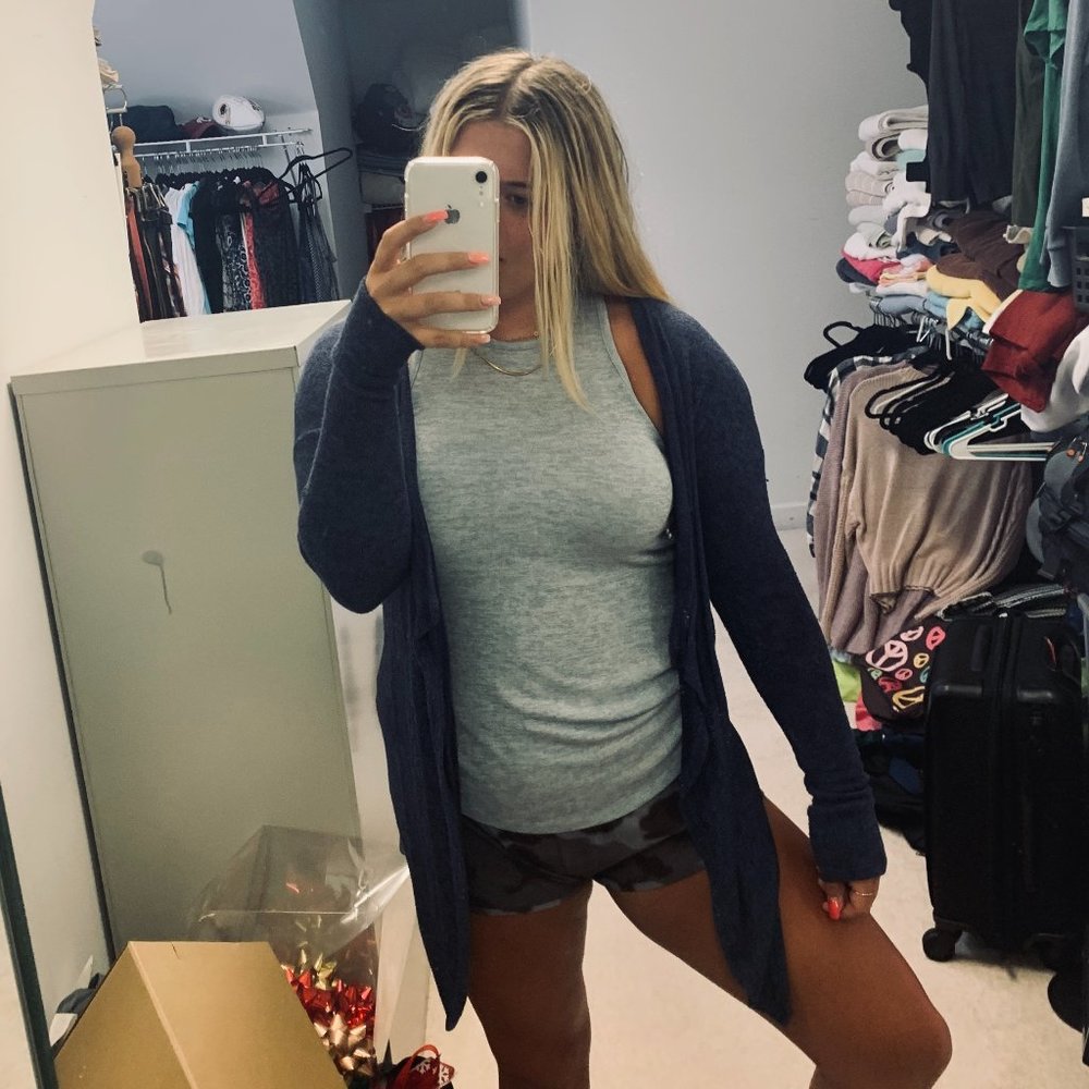 American Eagle Blue Knit Cardigan